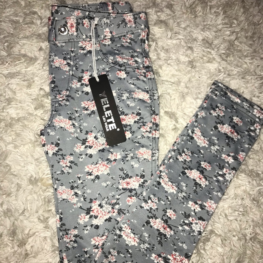 Floral Yelete Jeggings